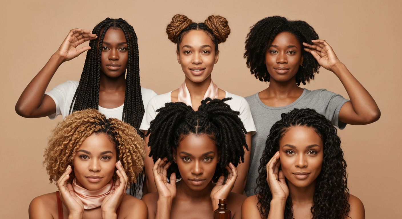 how to grow your hair in protective styles